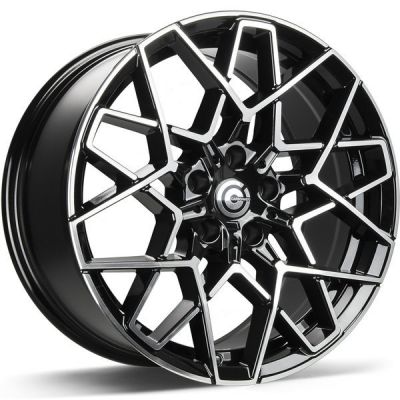 Carbonado Shield 18 5x112 BFP - Black Front Polished