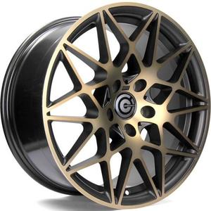 Carbonado Crazy 18 5x120 BGGF - Black Glossy Gold Front 
