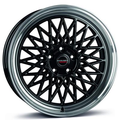 Borbet B 17 4x108 BRP - black rim polished