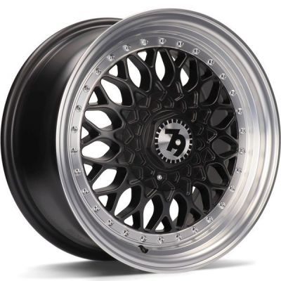 seventy9 SV-E 15 4x100 DMBLP - Matt Black Front Polished Lip Polished