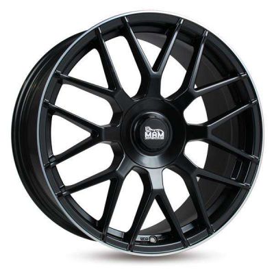 MAM Leichtmetallräder GT1 17 5x100 MBLP - Matt black lip polish
