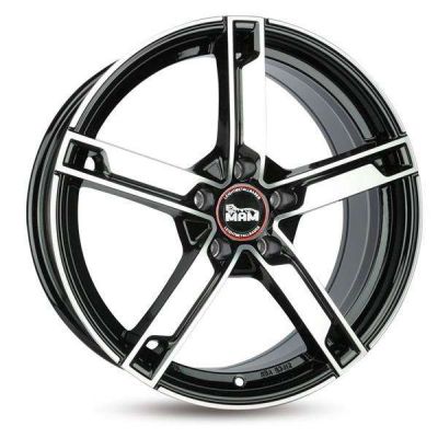 MAM Leichtmetallräder W4 17 5x108 BFP - Black Front Polish